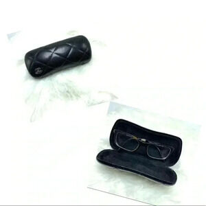Chanel prescription glasses and quilted case